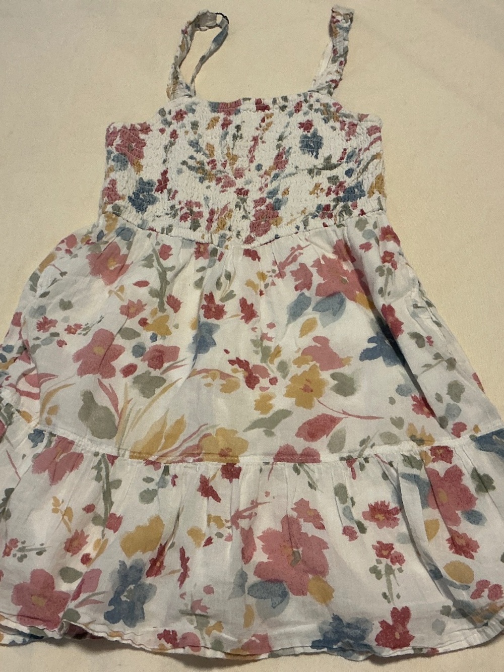 Girls’ Abercrombie Kids Floral summer dress, straps  5/6